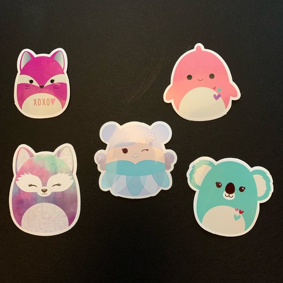 Squishmallow Vinyl Sticker Lot of 100 Various